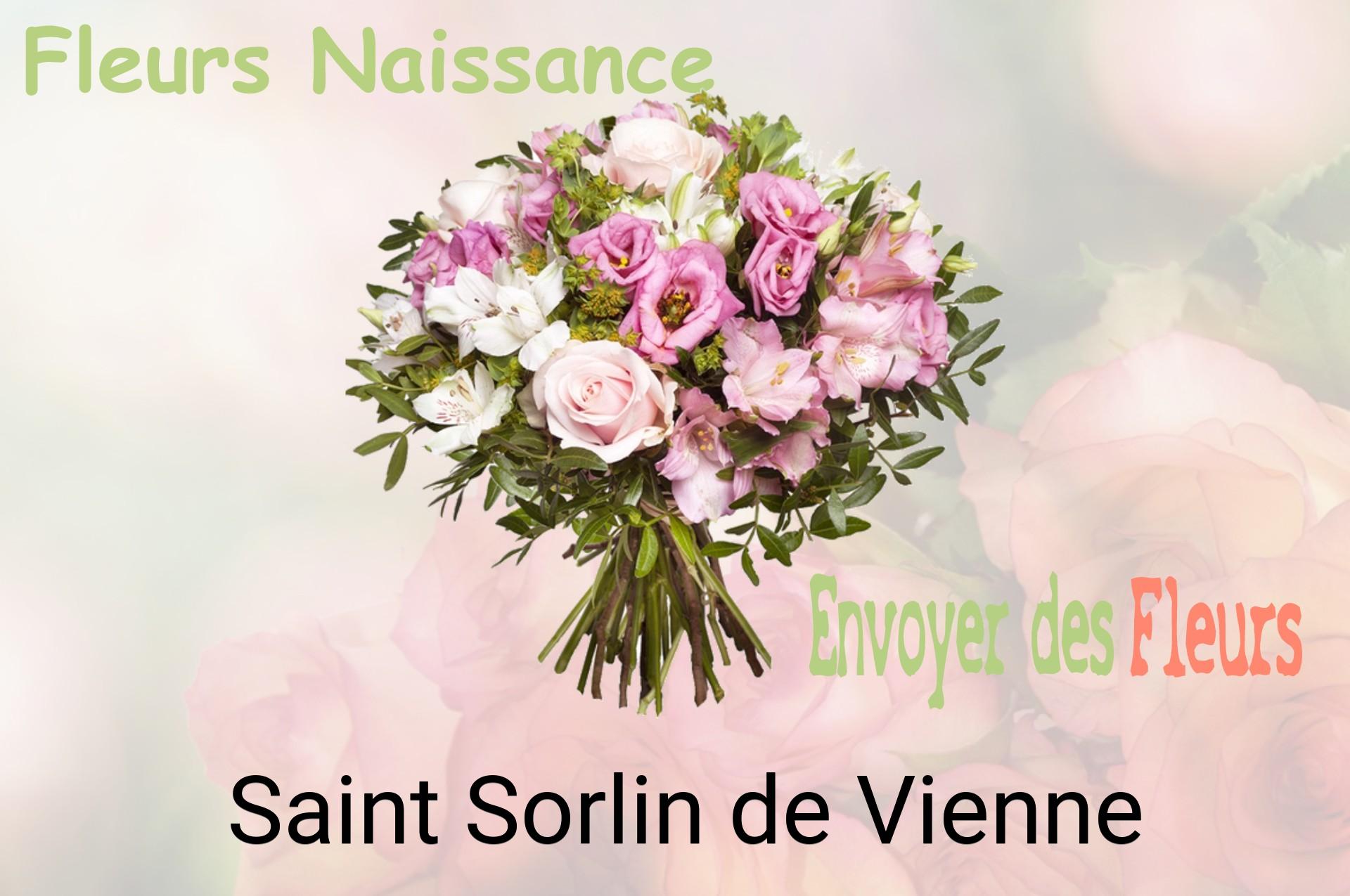 Bouquet de fleurs de naissance livré à Saint-Sorlin-de-Vienne